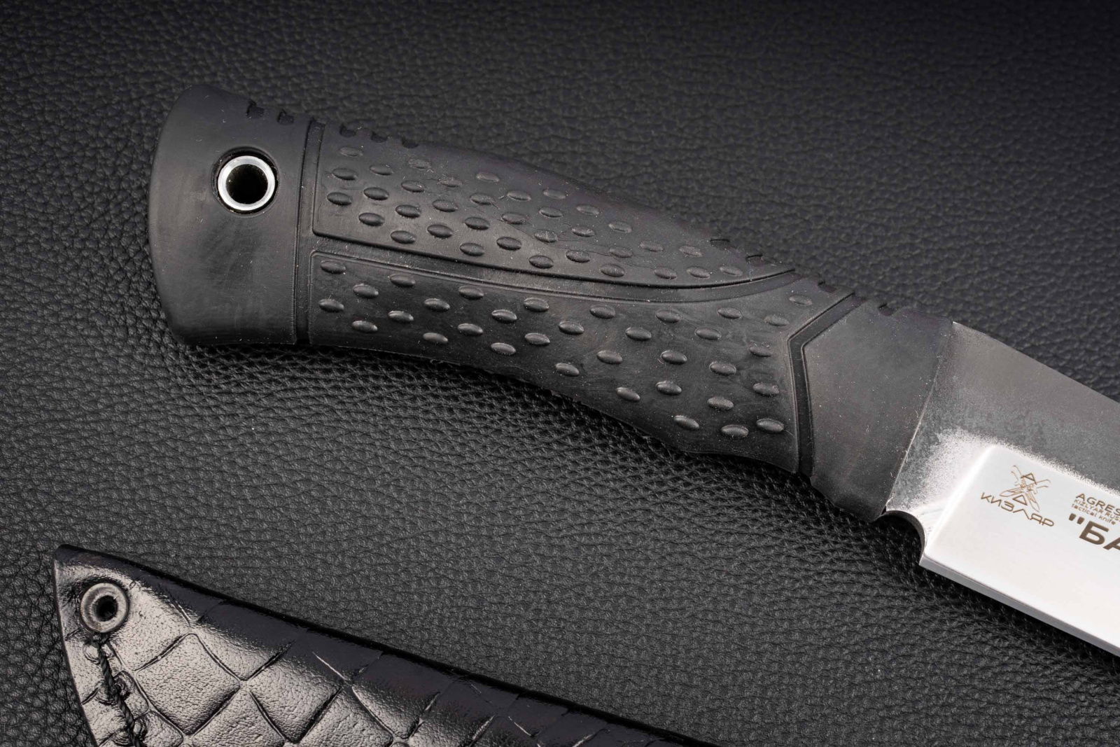 Нож Барс AUS-8 эластрон черный Андреев