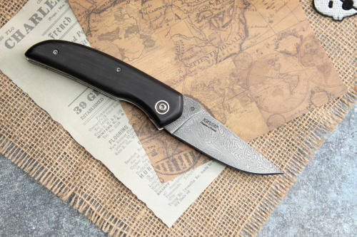 Нож складной Ирбис Сталь Дамаск Нож складной Ирбис Сталь Дамаск