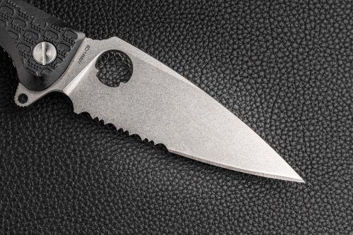 Складной нож Daggerr Resident serrated stonewash черный Складной нож Daggerr Resident serrated stonewash черный