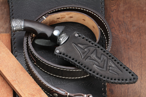 Нож Хищник - дамаск Блажко Кизляр