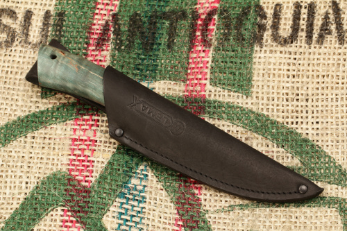 Нож Турист 2 (Булат, стабилизированная карельская берёза)