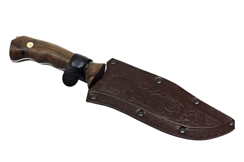 Нож Барс - 65Х13/клепанный/орех Беркут Кизляр Нож Барс - 65Х13/клепанный/орех Беркут Кизляр