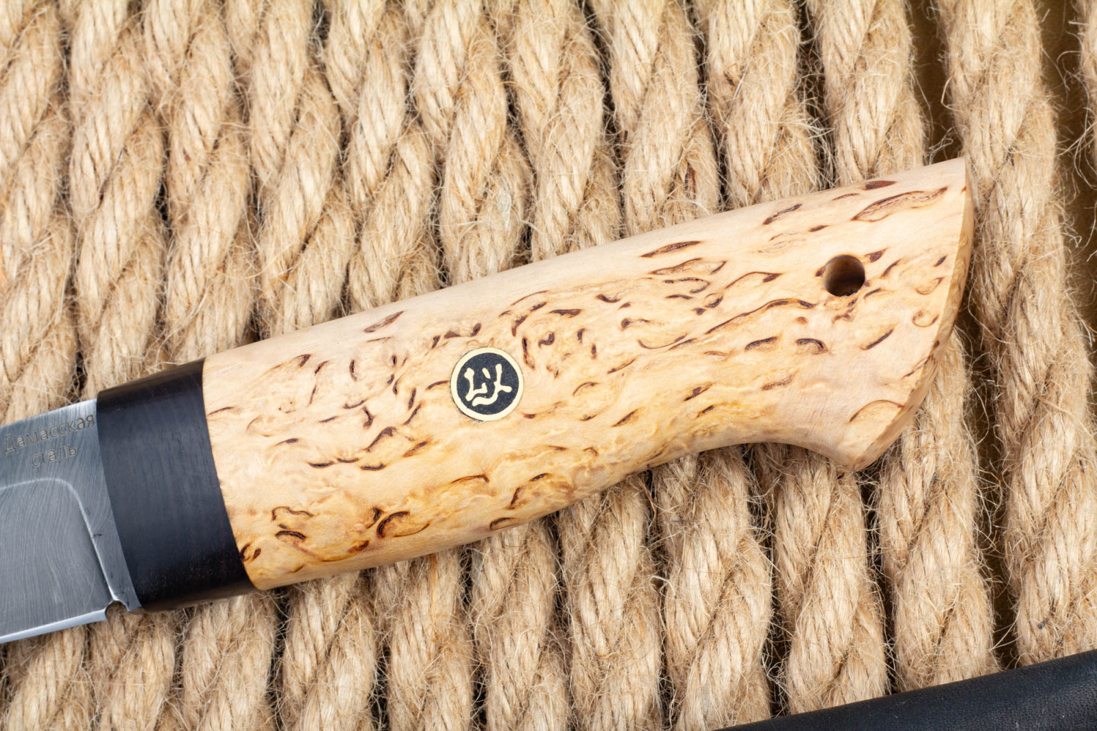 Нож Засапожный (дамаск, карельская берёза) Lemax Нож Засапожный (дамаск, карельская берёза) Lemax