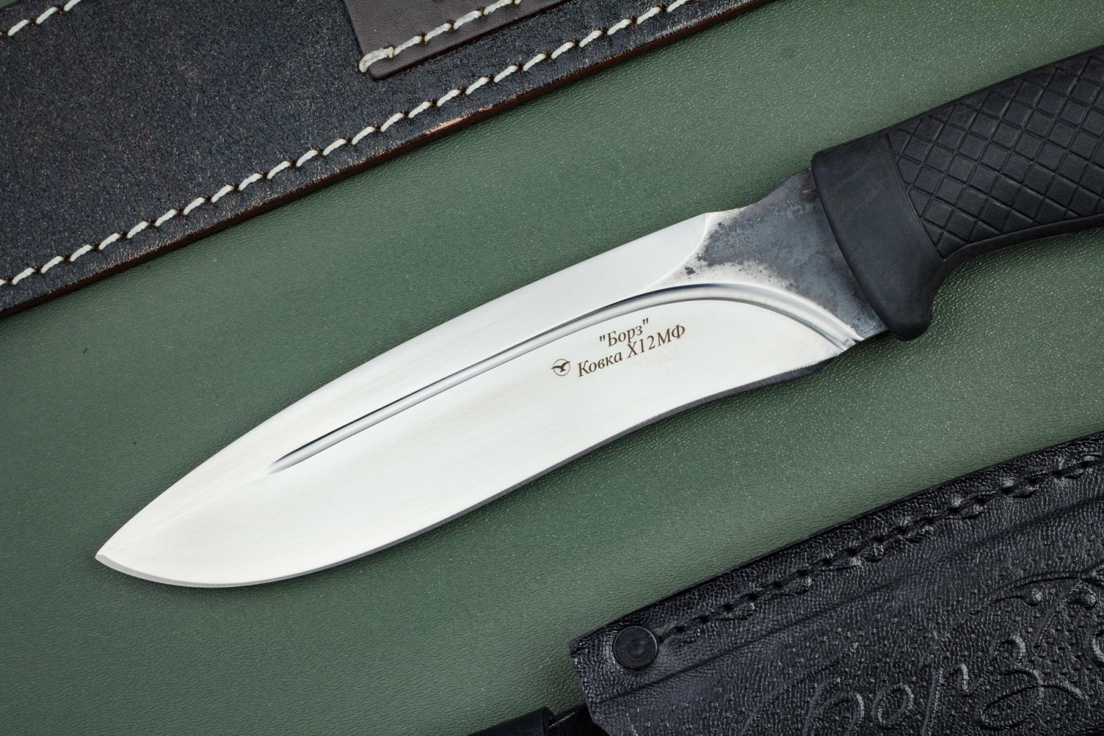 Нож Борз Х12 резина Беркут Кизляр Нож Борз Х12 резина Беркут Кизляр